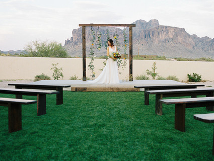 Bohemian wedding ceremony