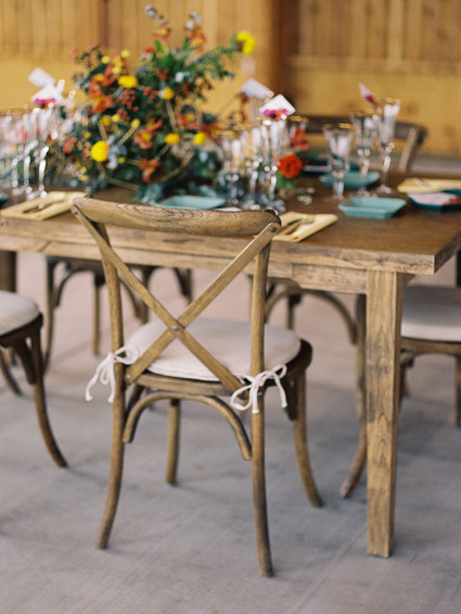 Colorful geometric wedding inspiration