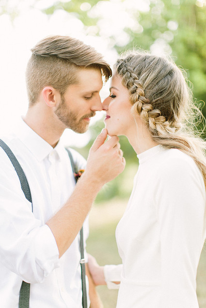 Side braid hairstyle