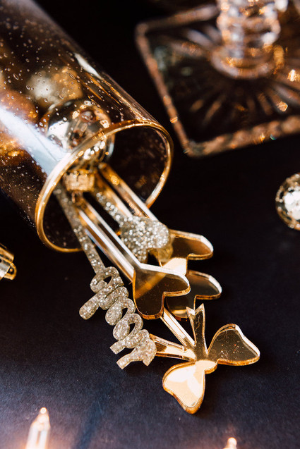 Holiday cocktail stir sticks