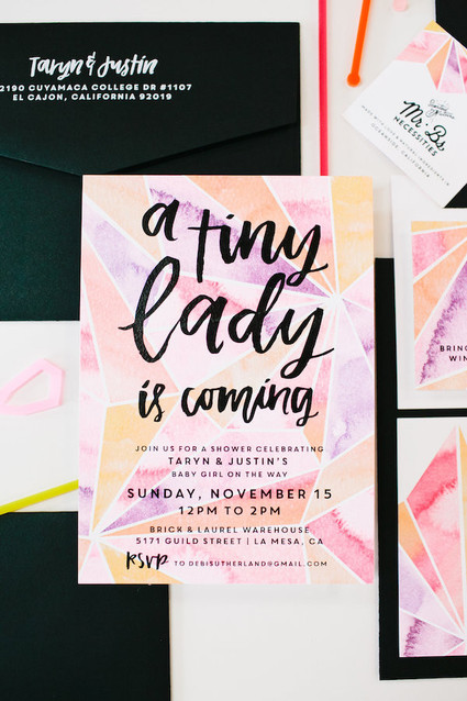 Baby shower invitations