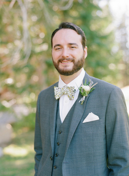 Floral bow tie