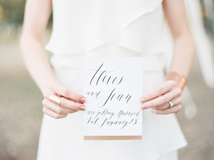 Calligraphy invitation