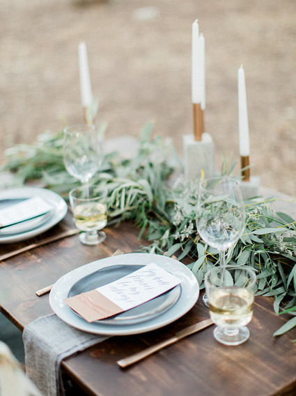 Modern forest wedding inspiration Inspiration