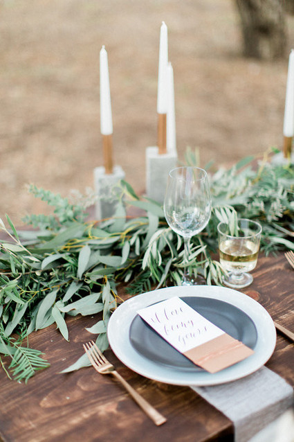 Modern forest wedding inspiration Inspiration