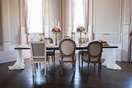 Vintage wedding tablescape