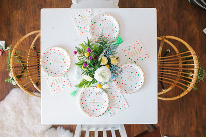 festive holiday paper plates