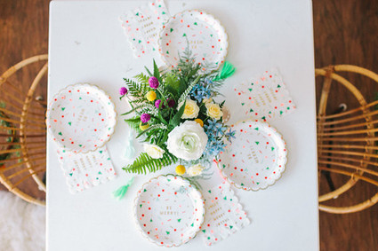 festive holiday paper plates