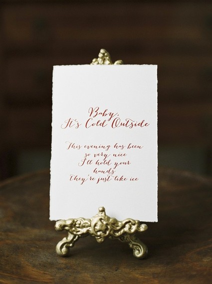 Holiday menu