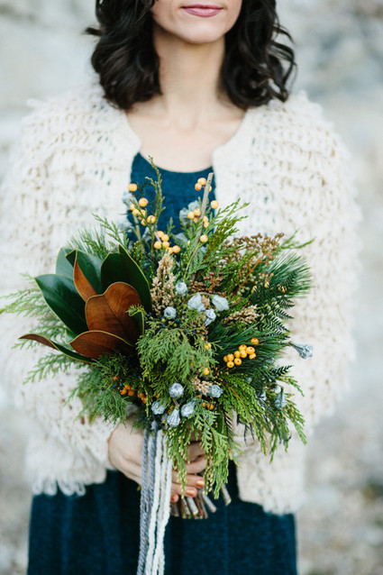 Winter engagement portraits