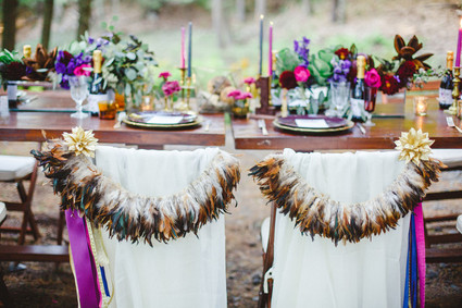 Bohemian jewel toned wedding inspiration