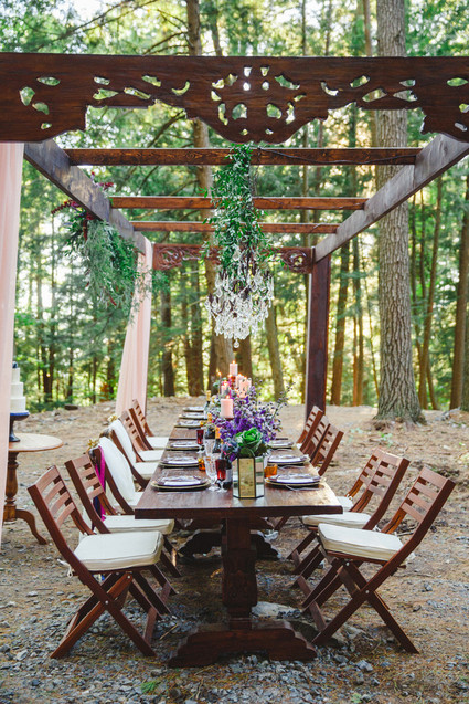 Bohemian jewel toned wedding inspiration