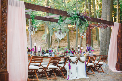 Bohemian jewel toned wedding inspiration