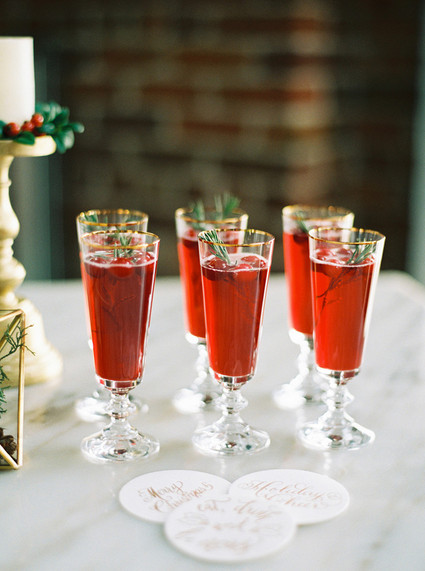 Pomegranate holiday cocktail