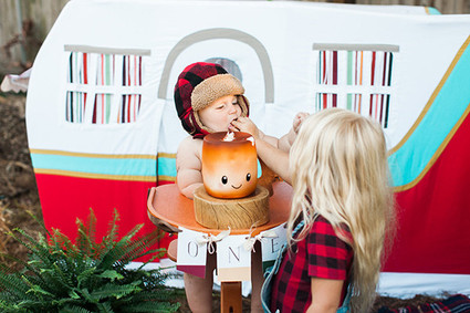 Camping first birthday ideas Inspiration