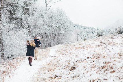 Snowy Utah family photos