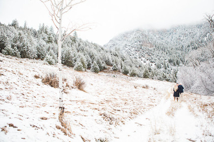 Snowy Utah family photos