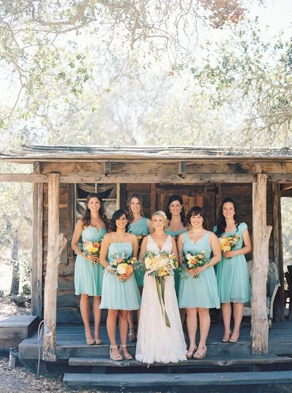 Aqua Jcrew bridesmaid dresses Inspiration