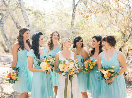 Aqua Jcrew bridesmaid dresses