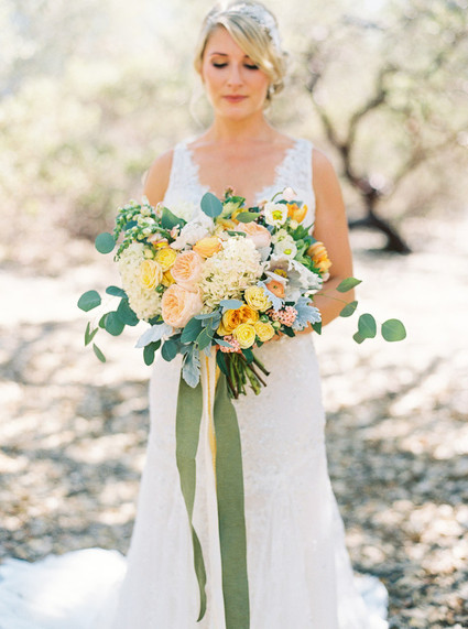 Colorful bridal bouquet
