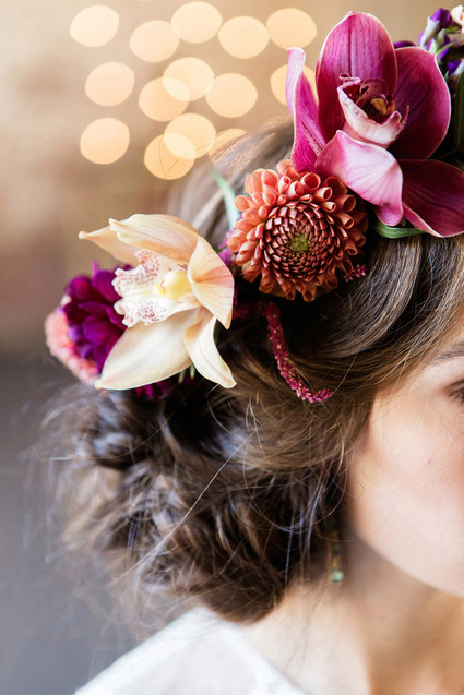 Modern floral crown