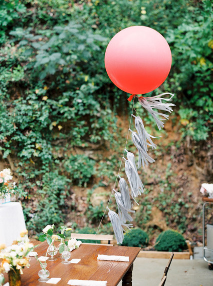 balloon with fringe