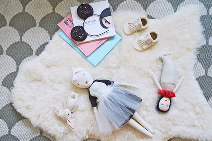 pink and grey girls room