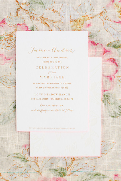 Letterpress wedding invitations
