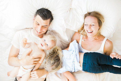 Lifestyle family photos at home