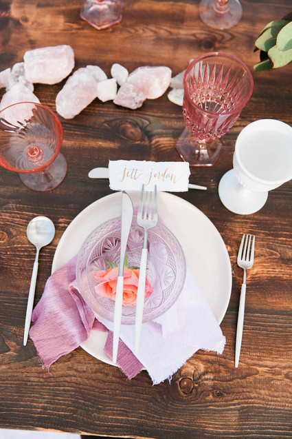 Pink bohemian wedding inspiration Inspiration
