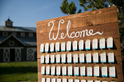 Watercolor escort cards