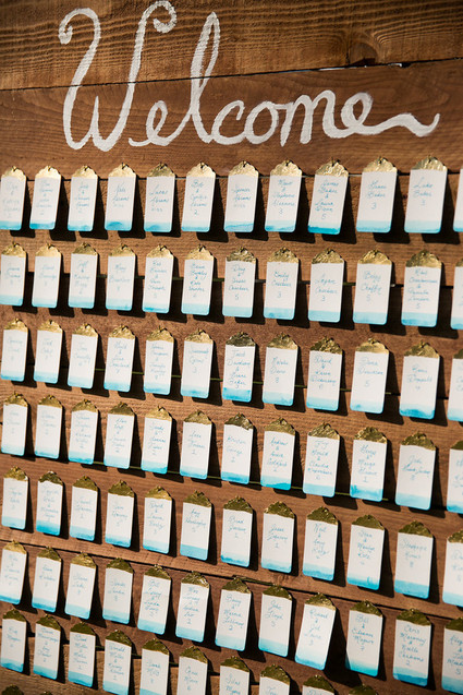 Watercolor escort cards