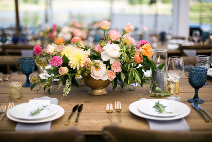 Rustic vintage wedding tablescape