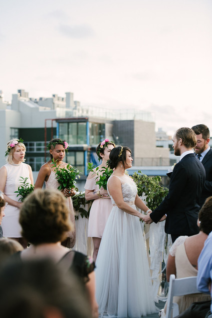 Rooftop Brooklyn wedding