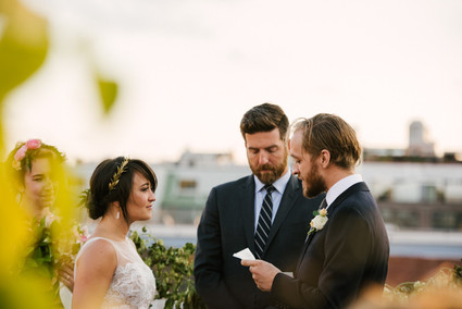 Rooftop Brooklyn wedding