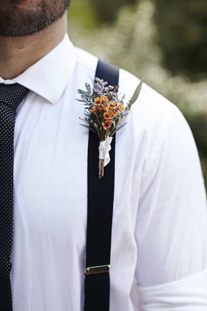 Fall boutonniere
