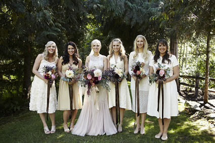 White bridesmaid dresses
