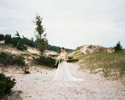 Organic seaside wedding inspiration Inspiration