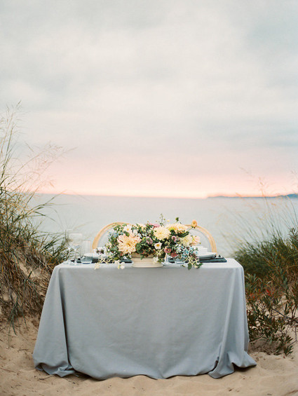 Organic seaside wedding inspiration Inspiration