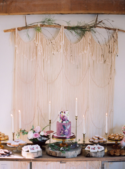 Boho dessert table