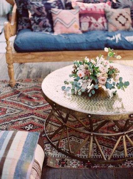 bohemian baby shower lounge