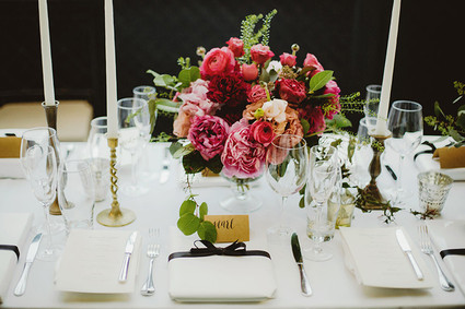 Winter wedding florals