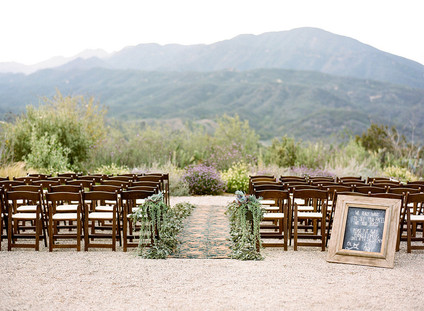 Rustic vintage Ojai wedding ceremony Inspiration