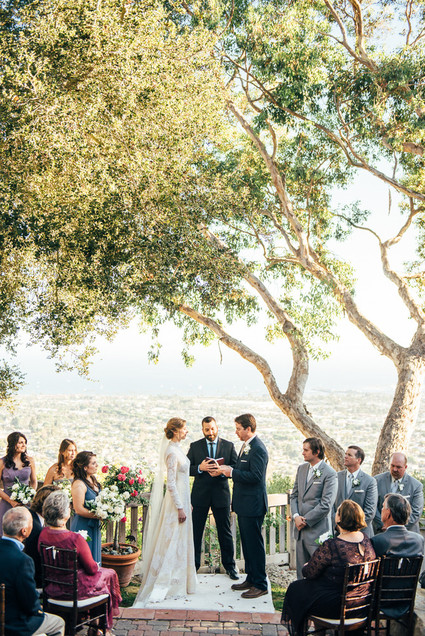 Intimate backyard Santa Barbara wedding