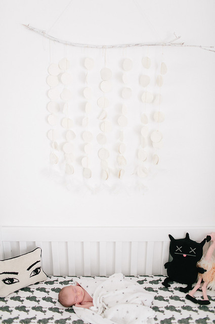glamorous black and white girls nursery