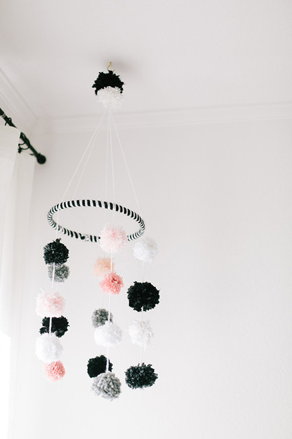 glamorous black and white girls nursery