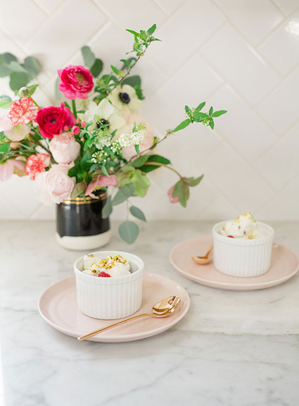 Valentine's Day chocolate pot de creme dessert