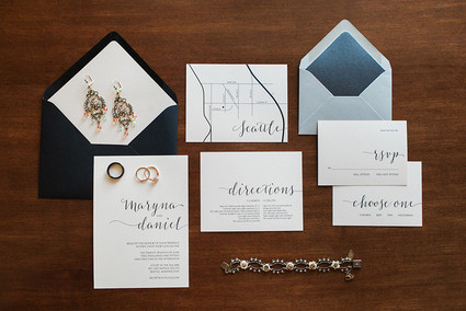Elegant invitation suite
