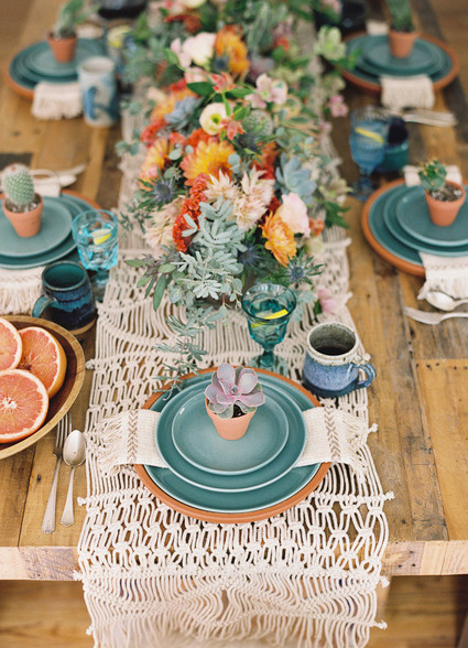 Boho tablescape inspiration Inspiration