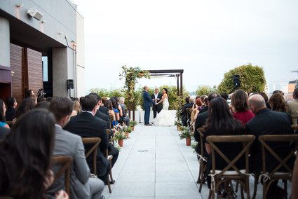 Rustic hollywood ceremony